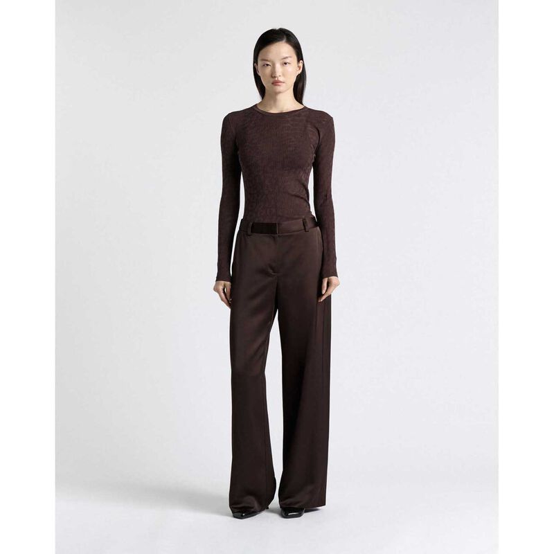 Cue Lace Knit Long Sleeve Tee image number 3